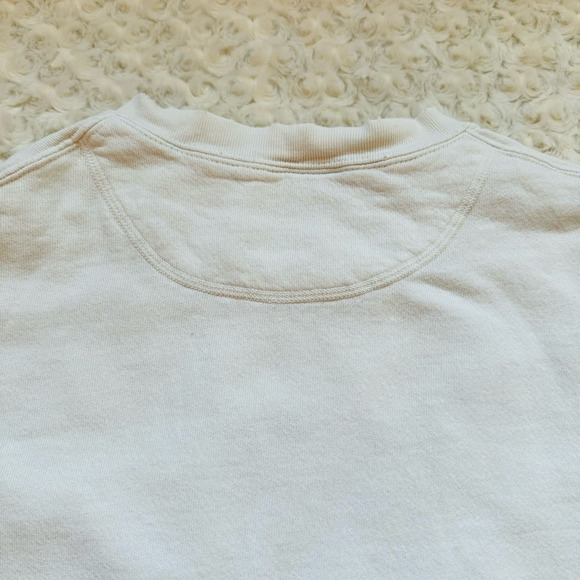 Stone Harbor New Jersey White Cotton Crewneck Pullover Sweatshirt Size Medium - Picture 5 of 7
